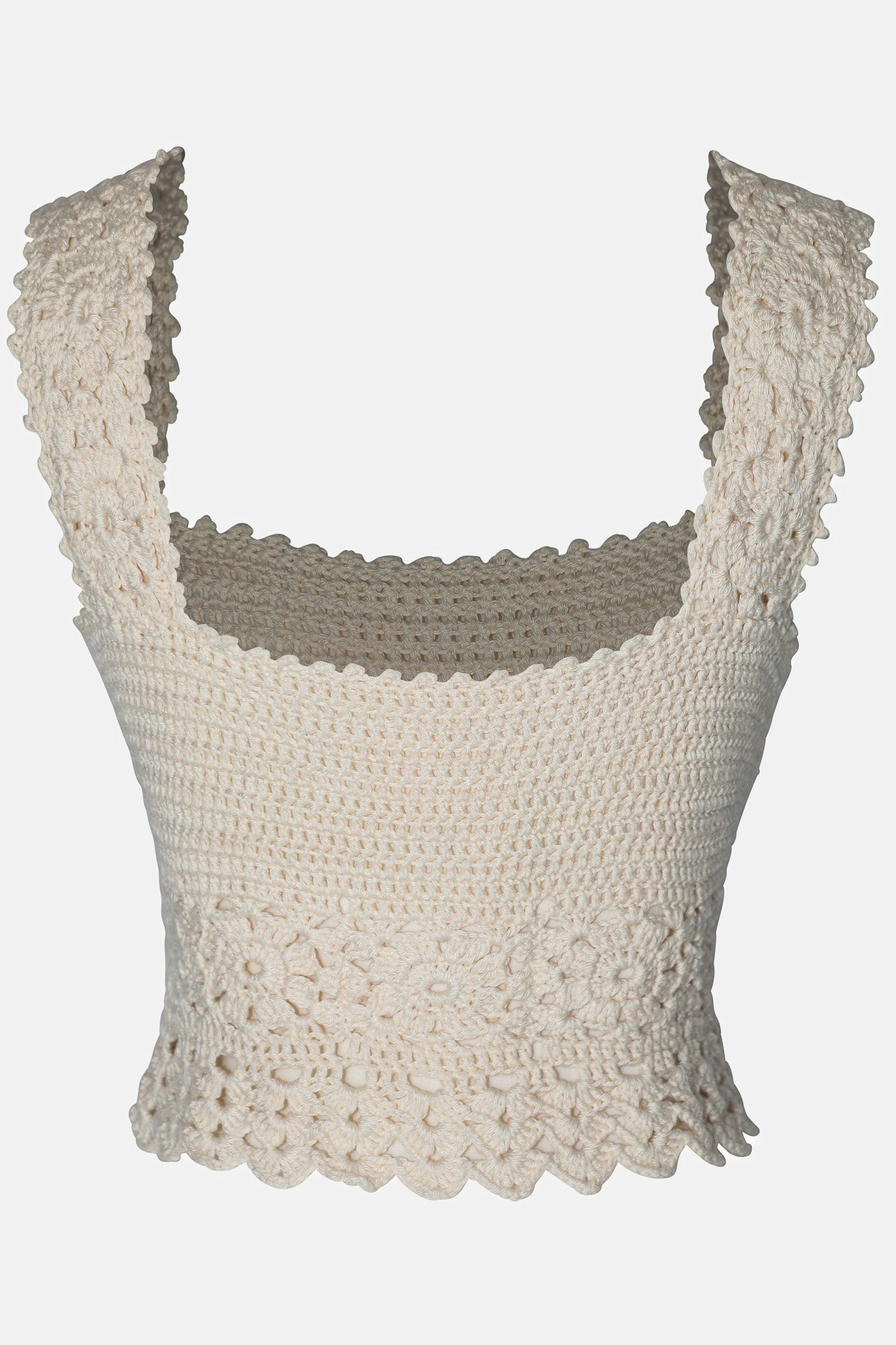 Crochet Top Beige