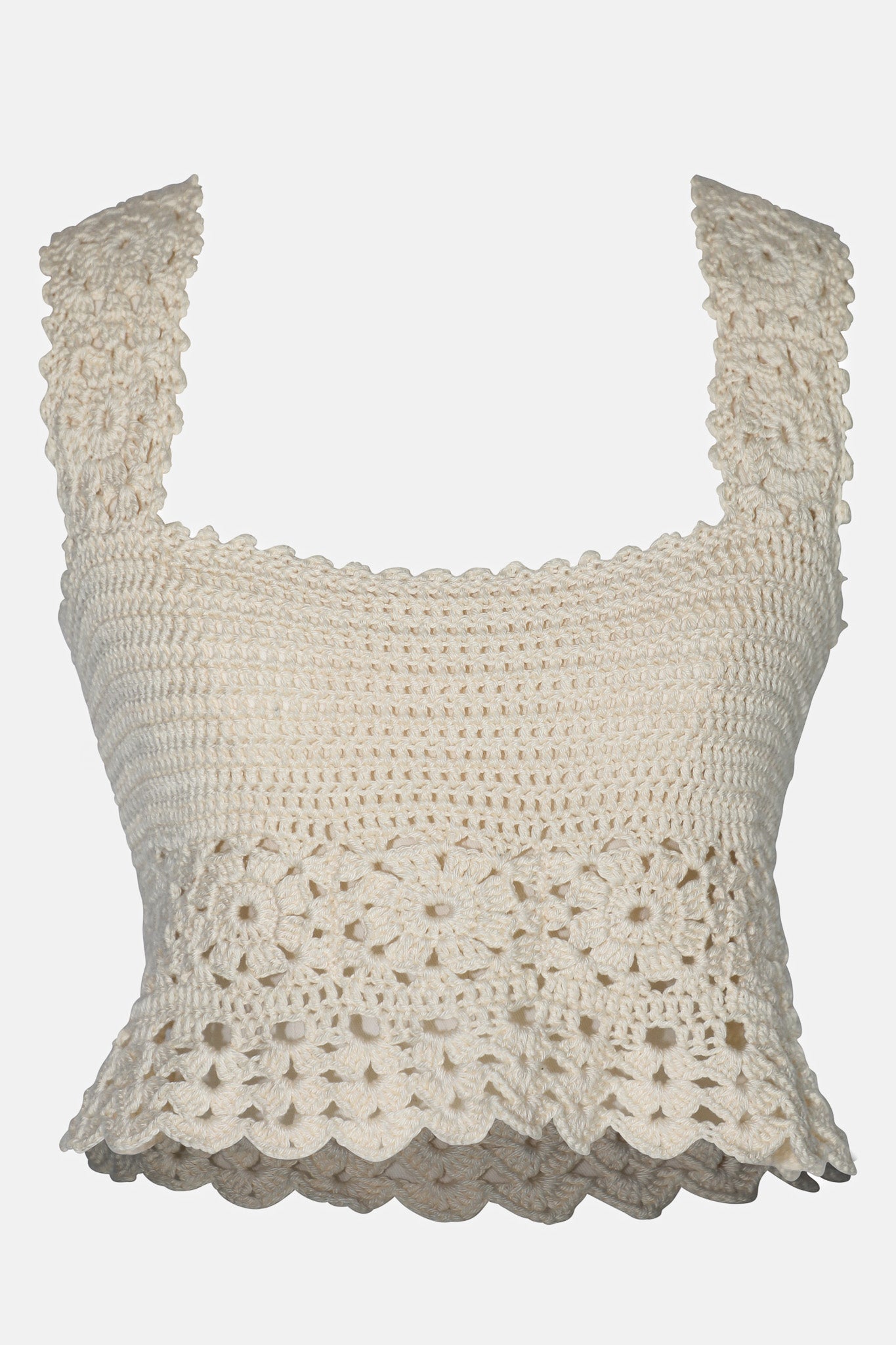 Crochet Top Beige