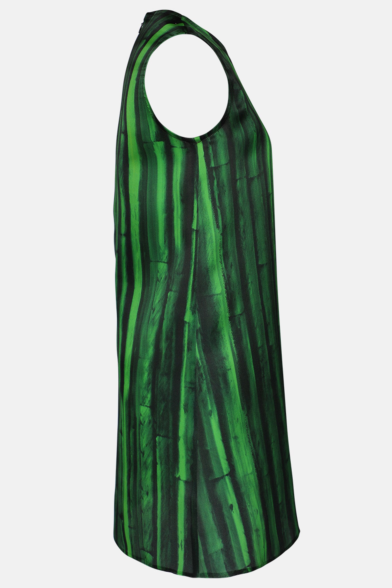 Green Silk Mini Dress
