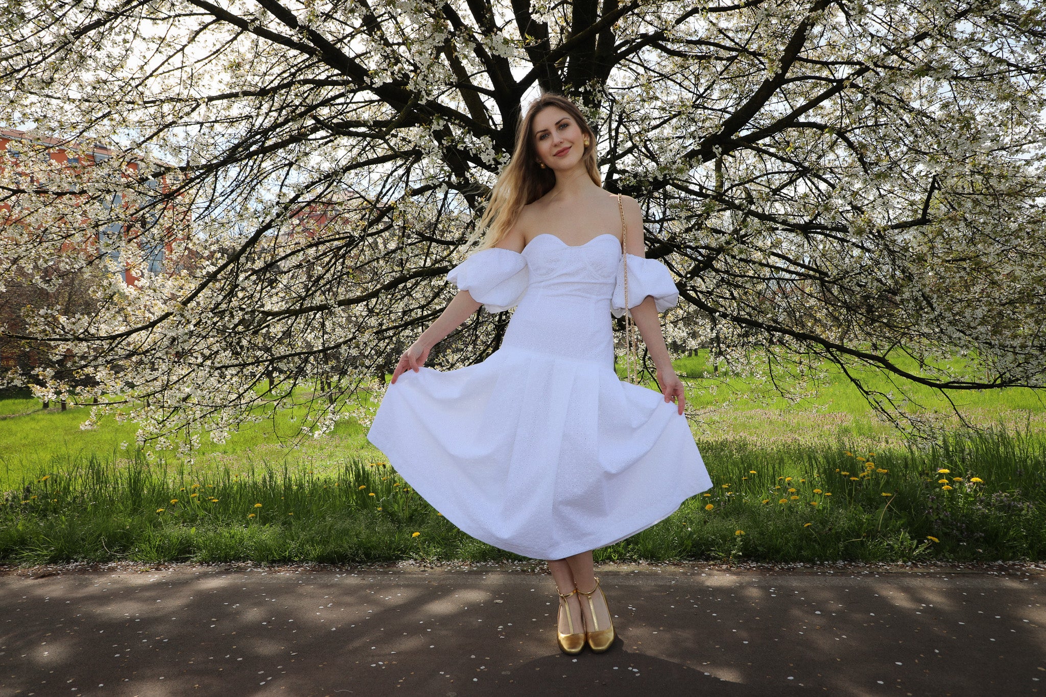 White Corset Dress