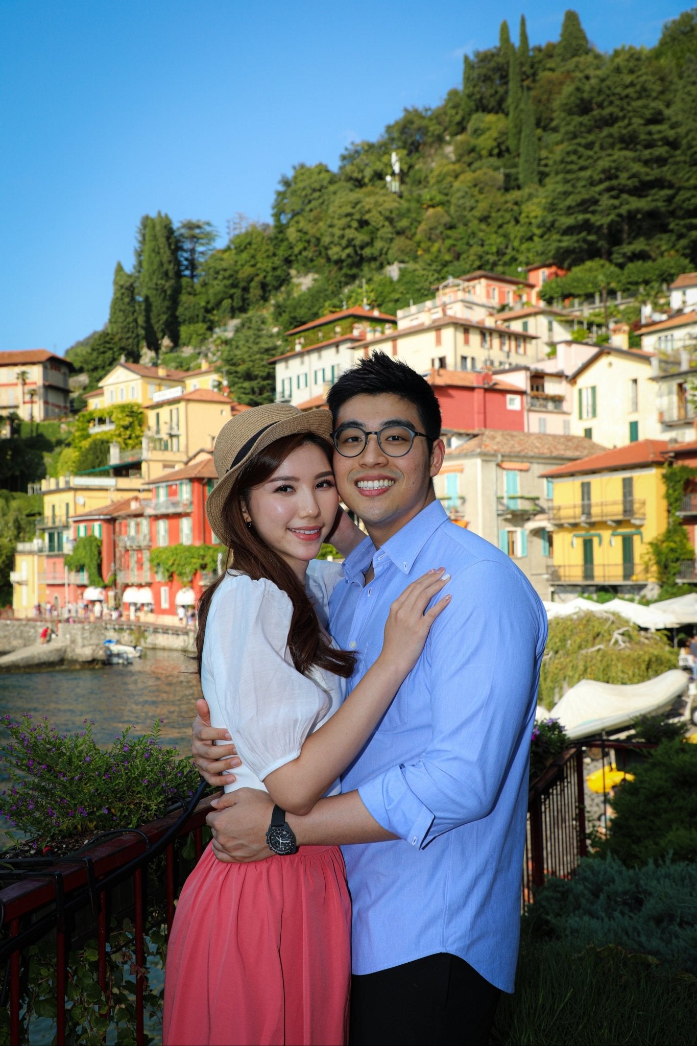 Honeymoon Photo Shoot in Varenna - Lake Como Photographer - FRAQAIR