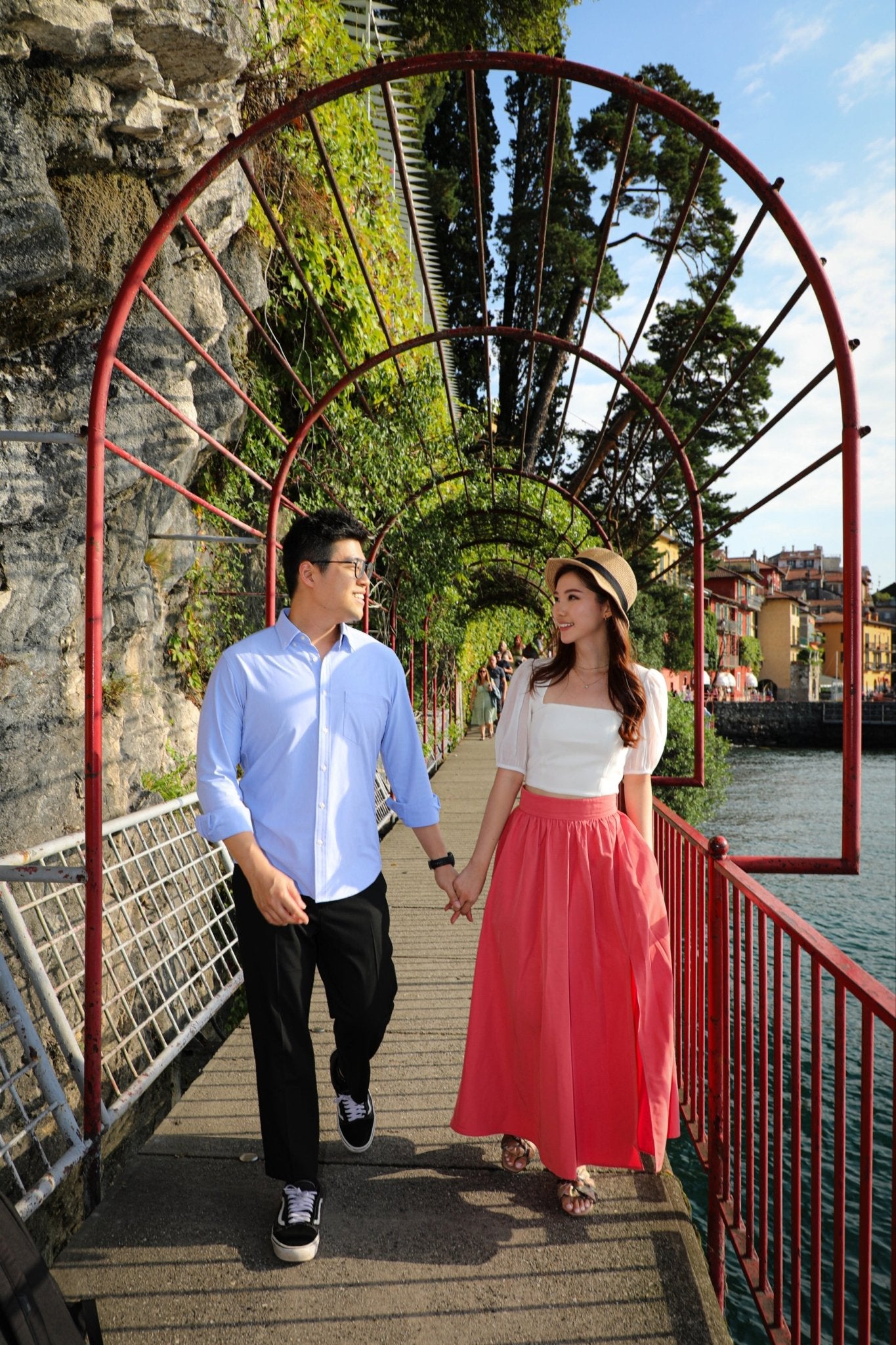 Honeymoon Photo Shoot in Varenna - Lake Como Photographer - FRAQAIR