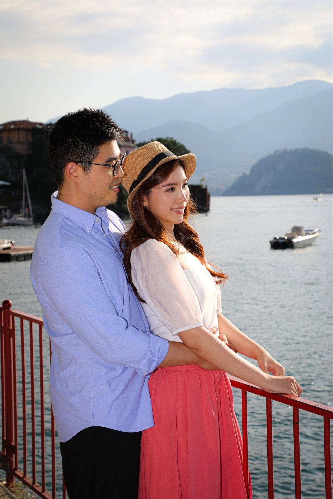 Honeymoon Photo Shoot in Varenna - Lake Como Photographer - FRAQAIR