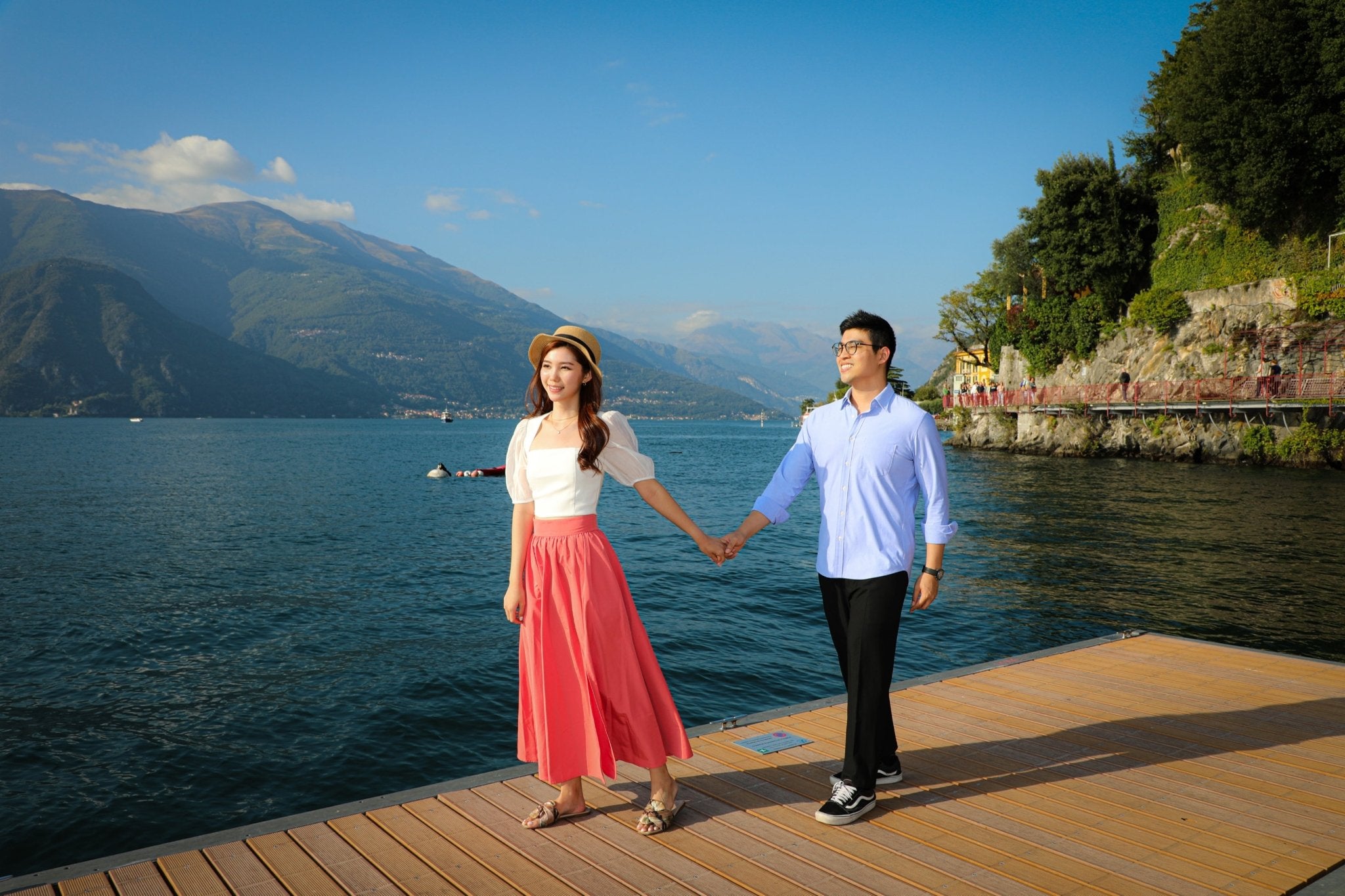 Honeymoon Photo Shoot in Varenna - Lake Como Photographer - FRAQAIR