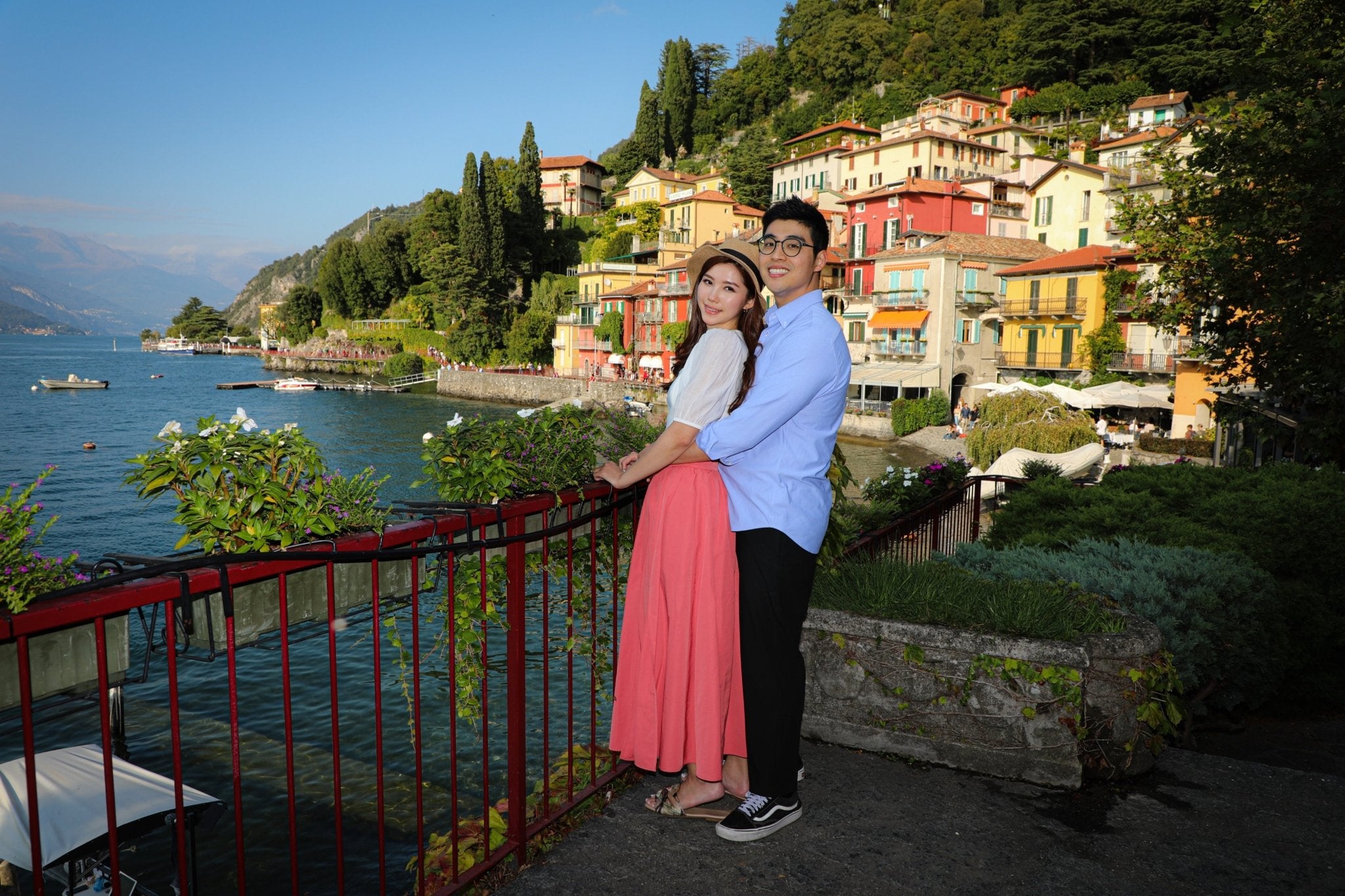 Honeymoon Photo Shoot in Varenna - Lake Como Photographer - FRAQAIR