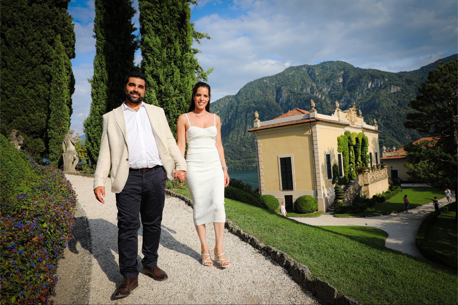 Photo Shoot at Villa del Balbianello - Lake Como Photographer - FRAQAIR