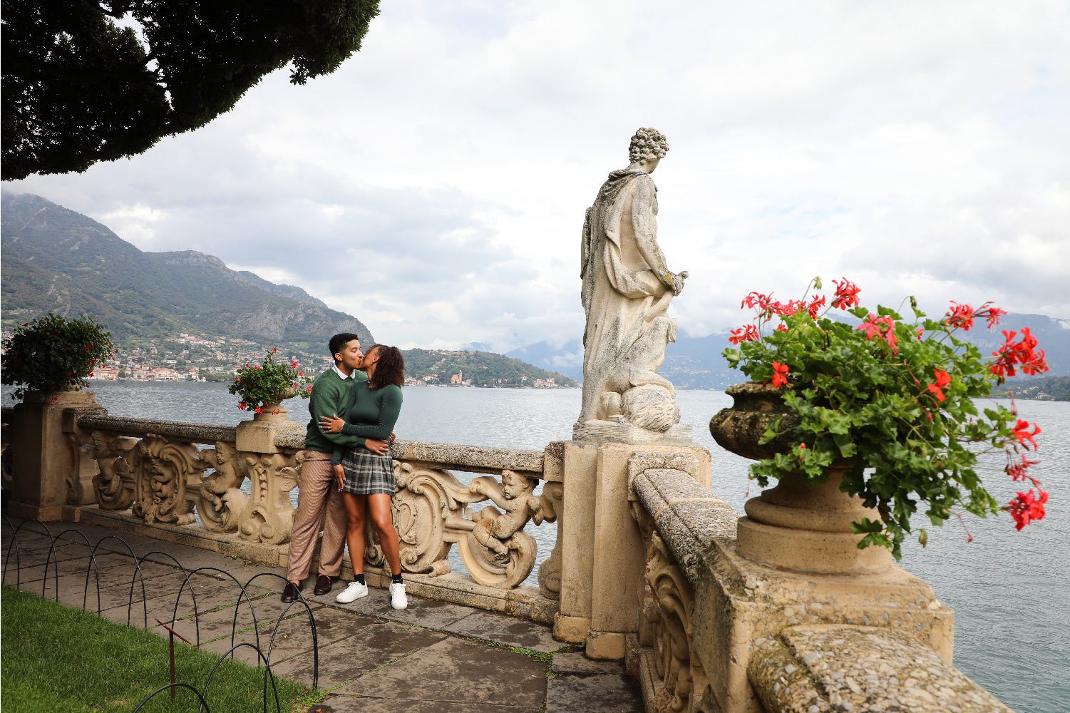 Photo Shoot at Villa del Balbianello - Lake Como Photographer - FRAQAIR