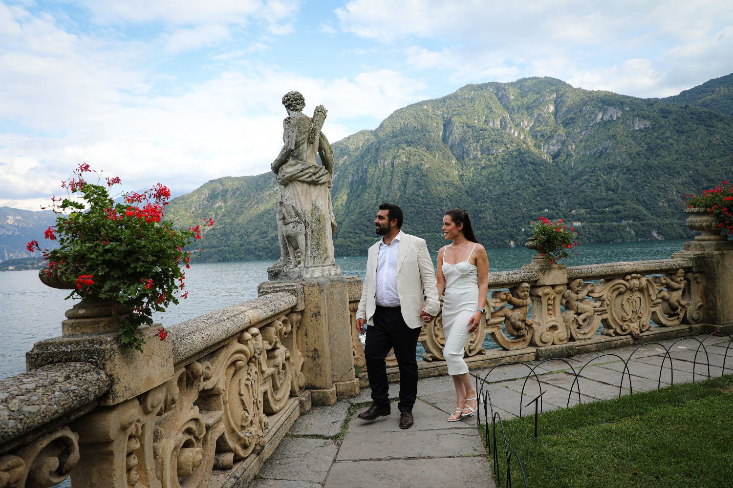 Photo Shoot at Villa del Balbianello - Lake Como Photographer - FRAQAIR