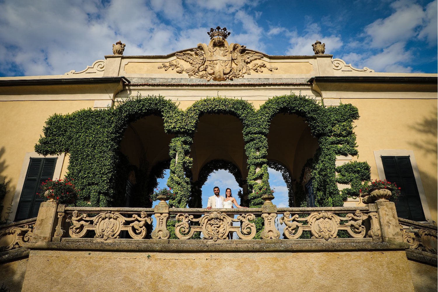 Photo Shoot at Villa del Balbianello - Lake Como Photographer - FRAQAIR