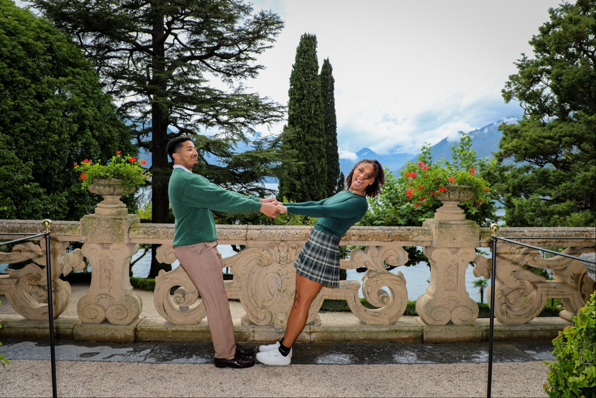 Photo Shoot at Villa del Balbianello - Lake Como Photographer - FRAQAIR