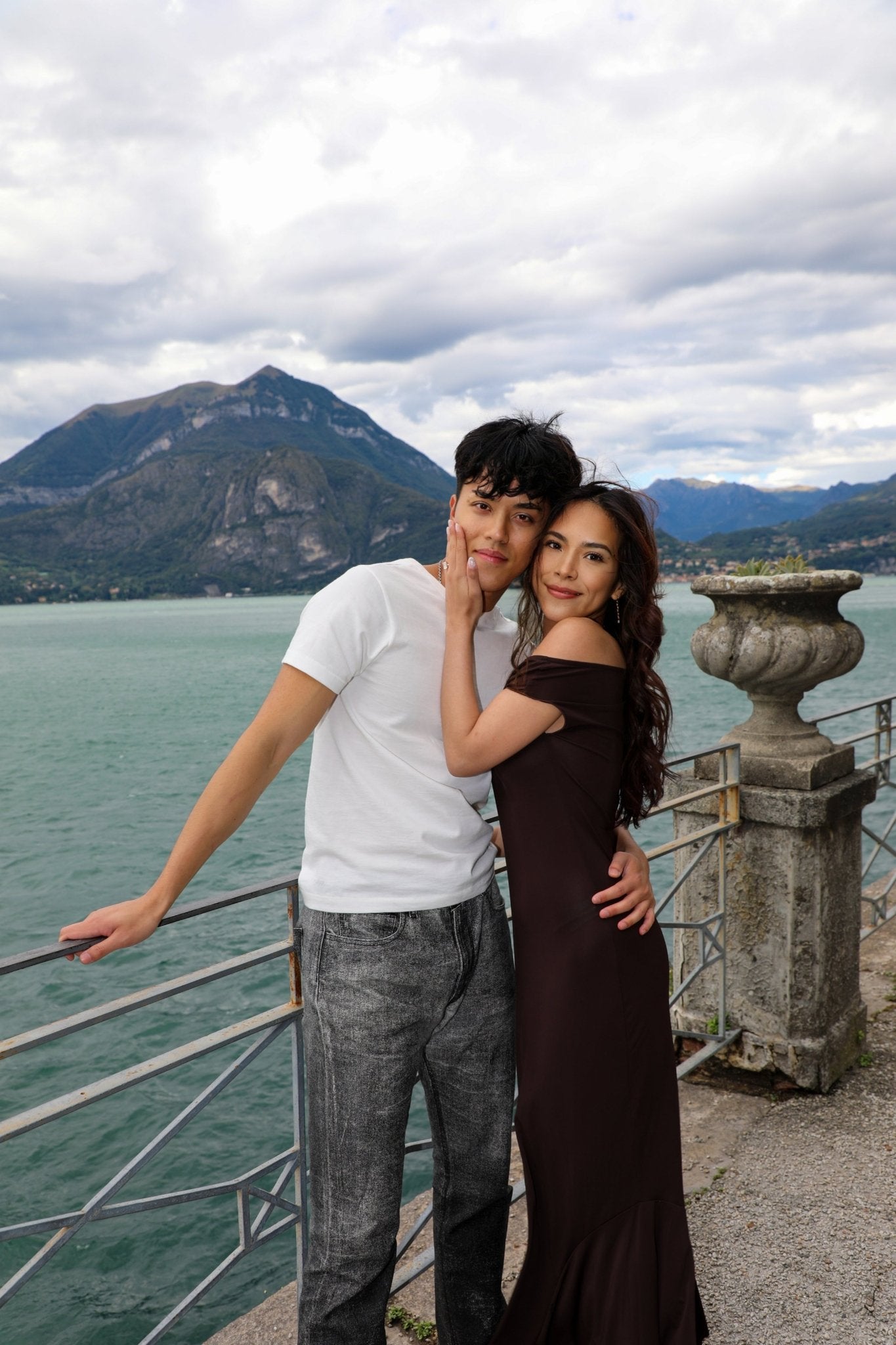 Proposal Photo Shoot at Villa Monastero in Varenna - Lake Como Photographer - FRAQAIR