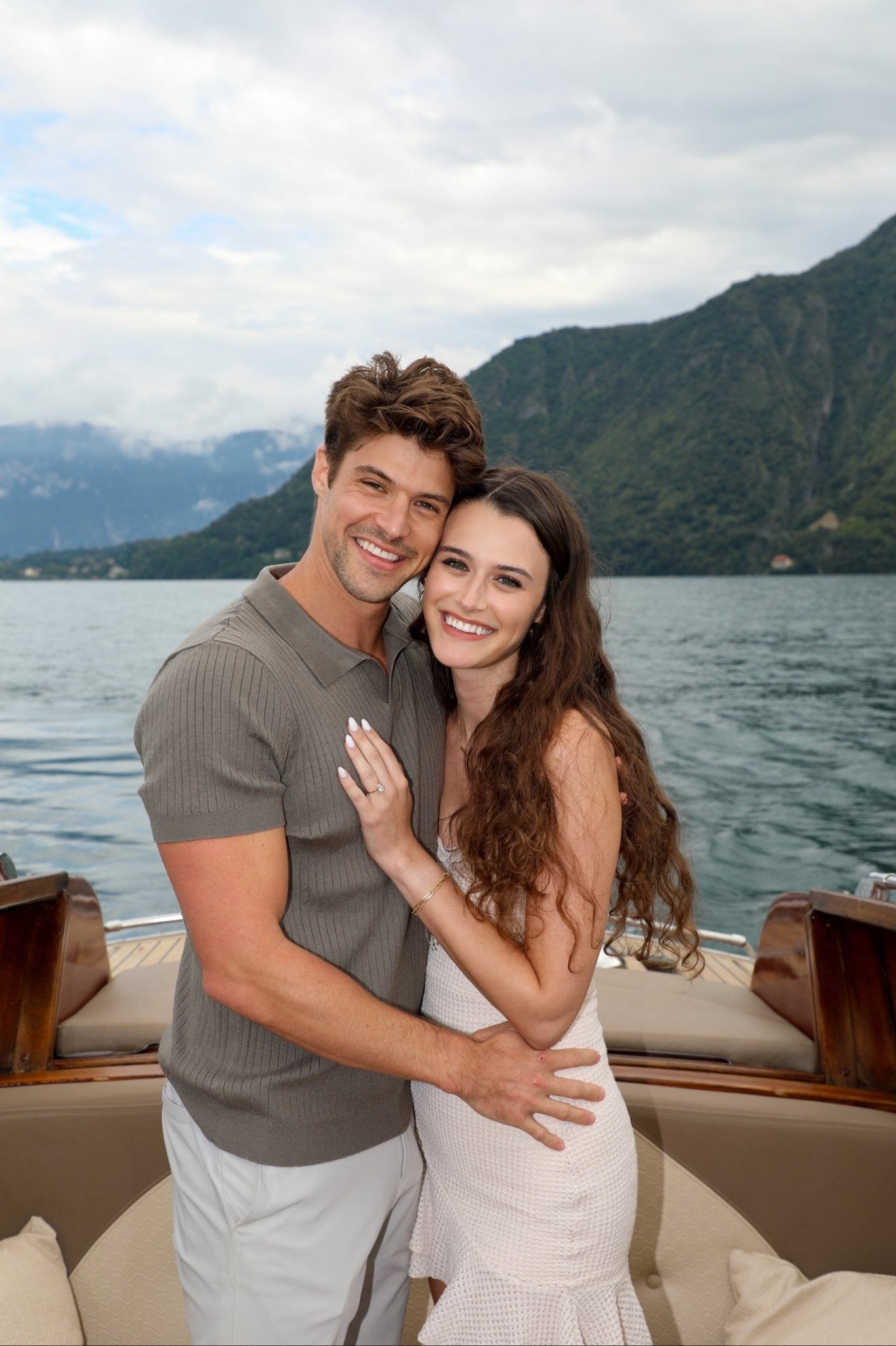 Proposal Photo Shoot on a Boat | Lake Como Photographer