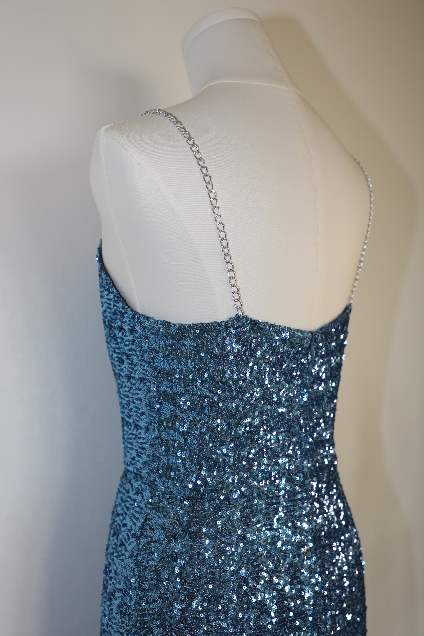 Blue Sequin Dress