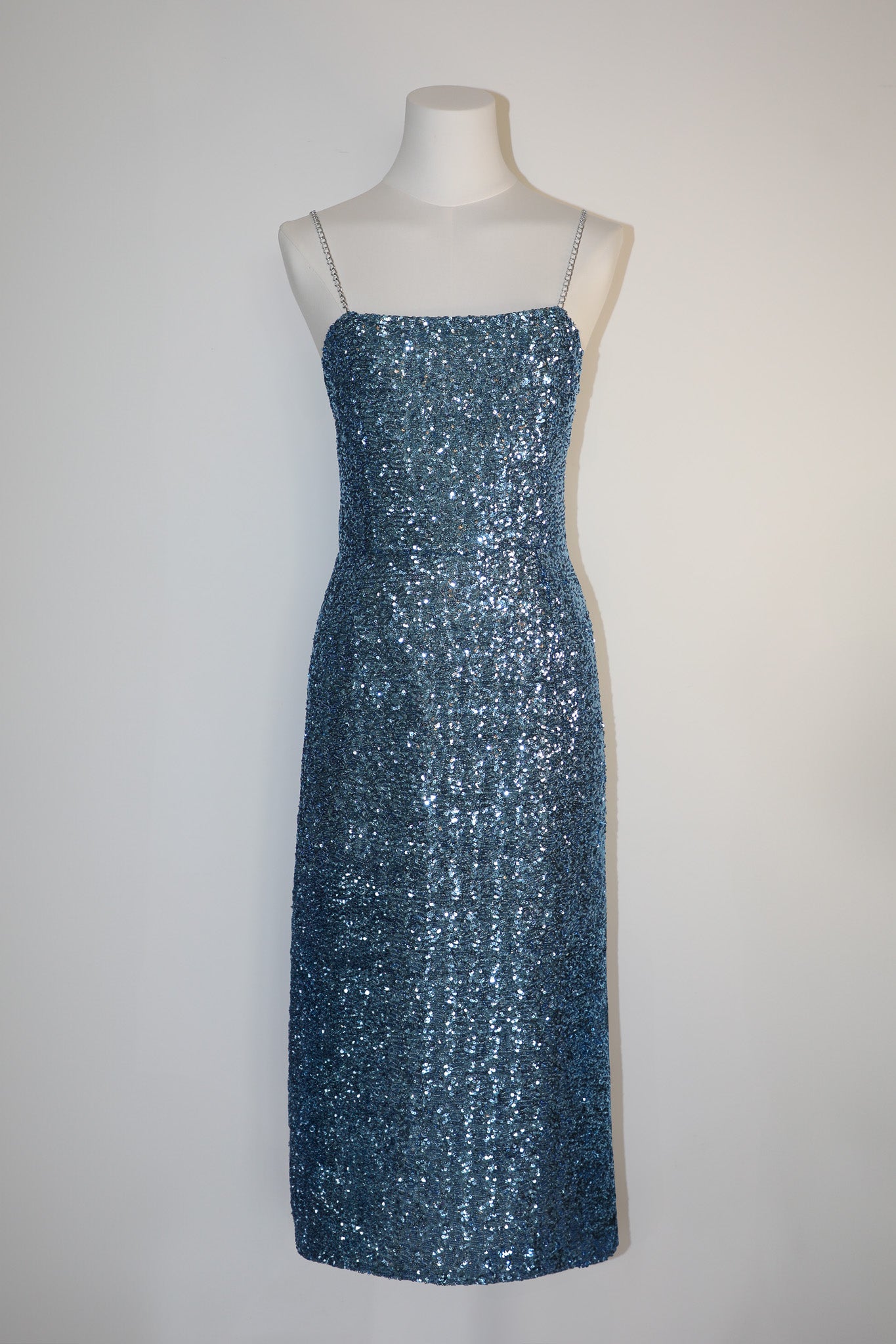 Blue Sequin Dress