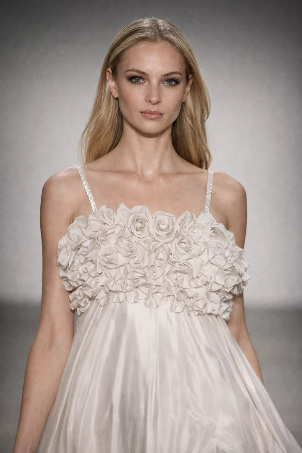 Luxury evening gown by FRAQAIR designed for fluid movement and effortless elegance