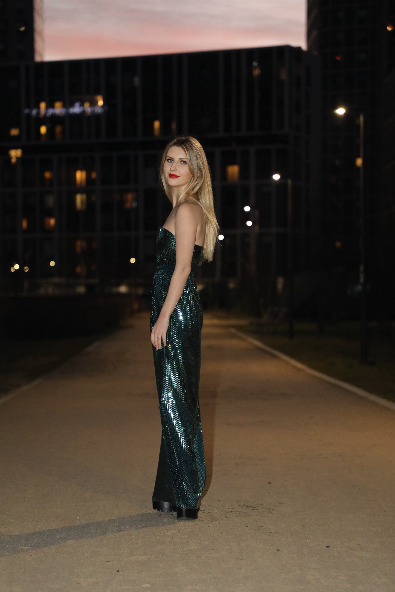 Green Sequin Dress