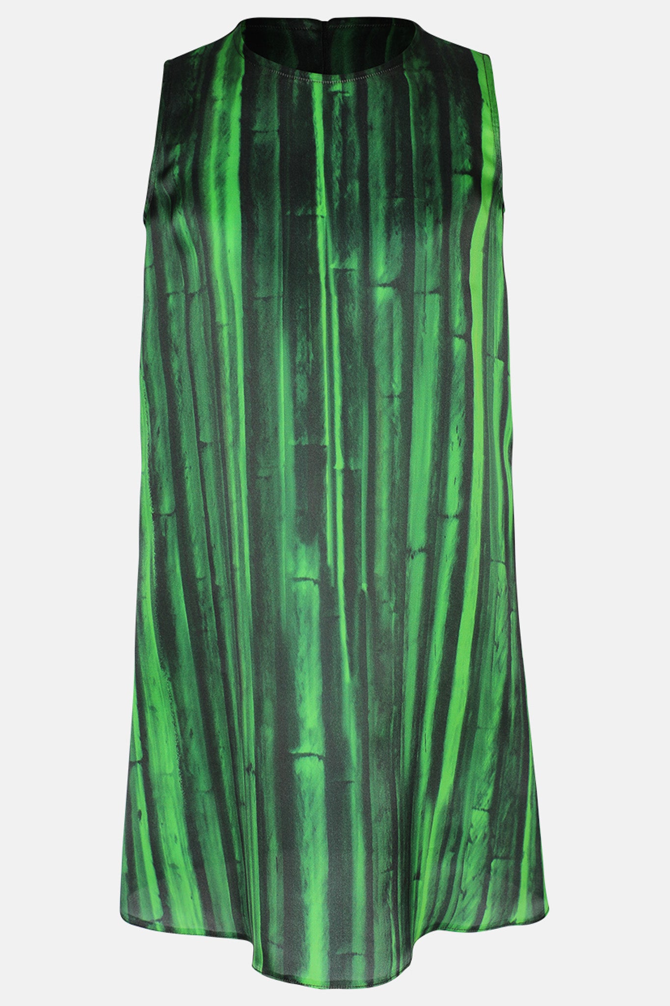 Green Silk Mini Dress