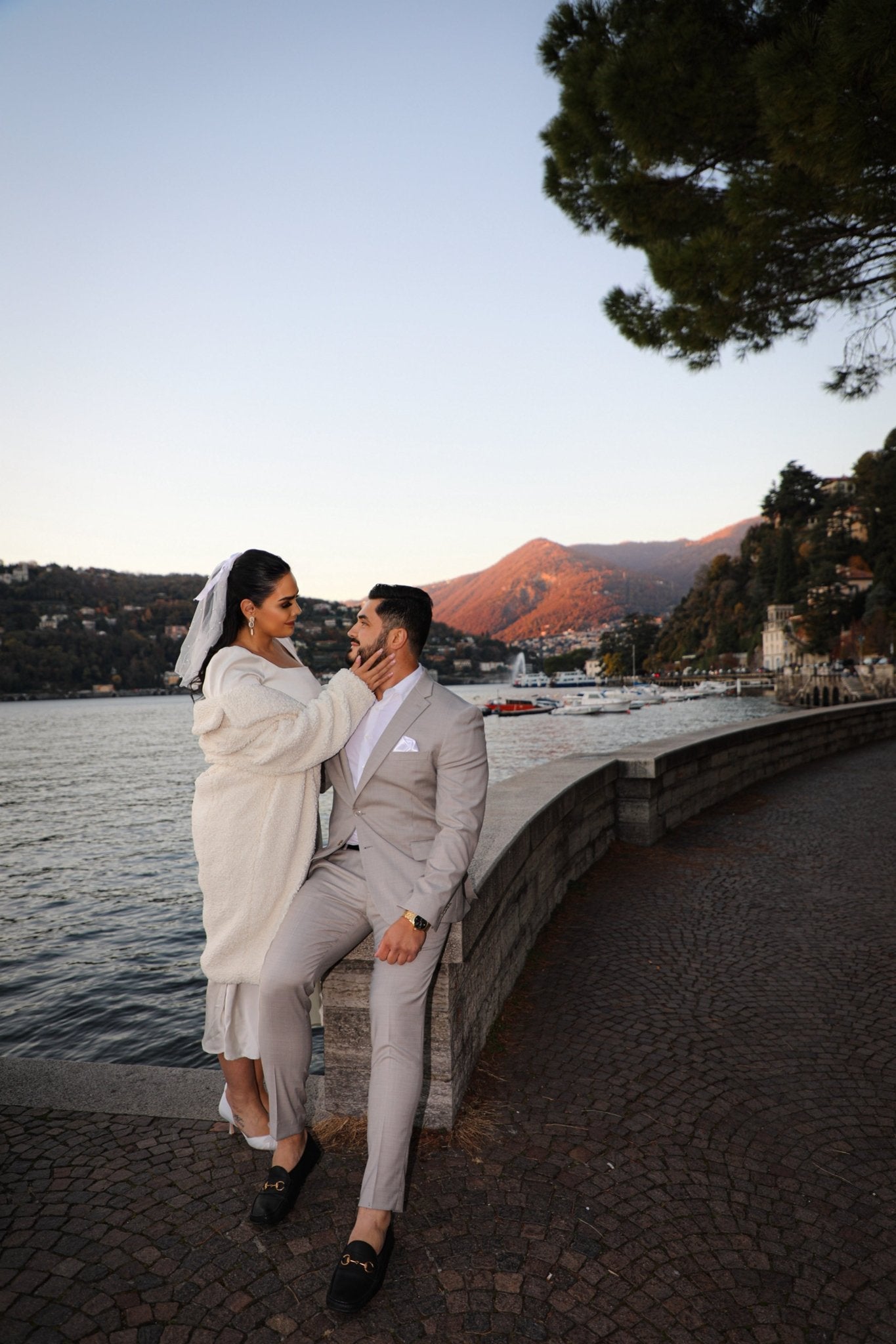 Engagement Photo Shoot in Como - Lake Como Photographer - FRAQAIR