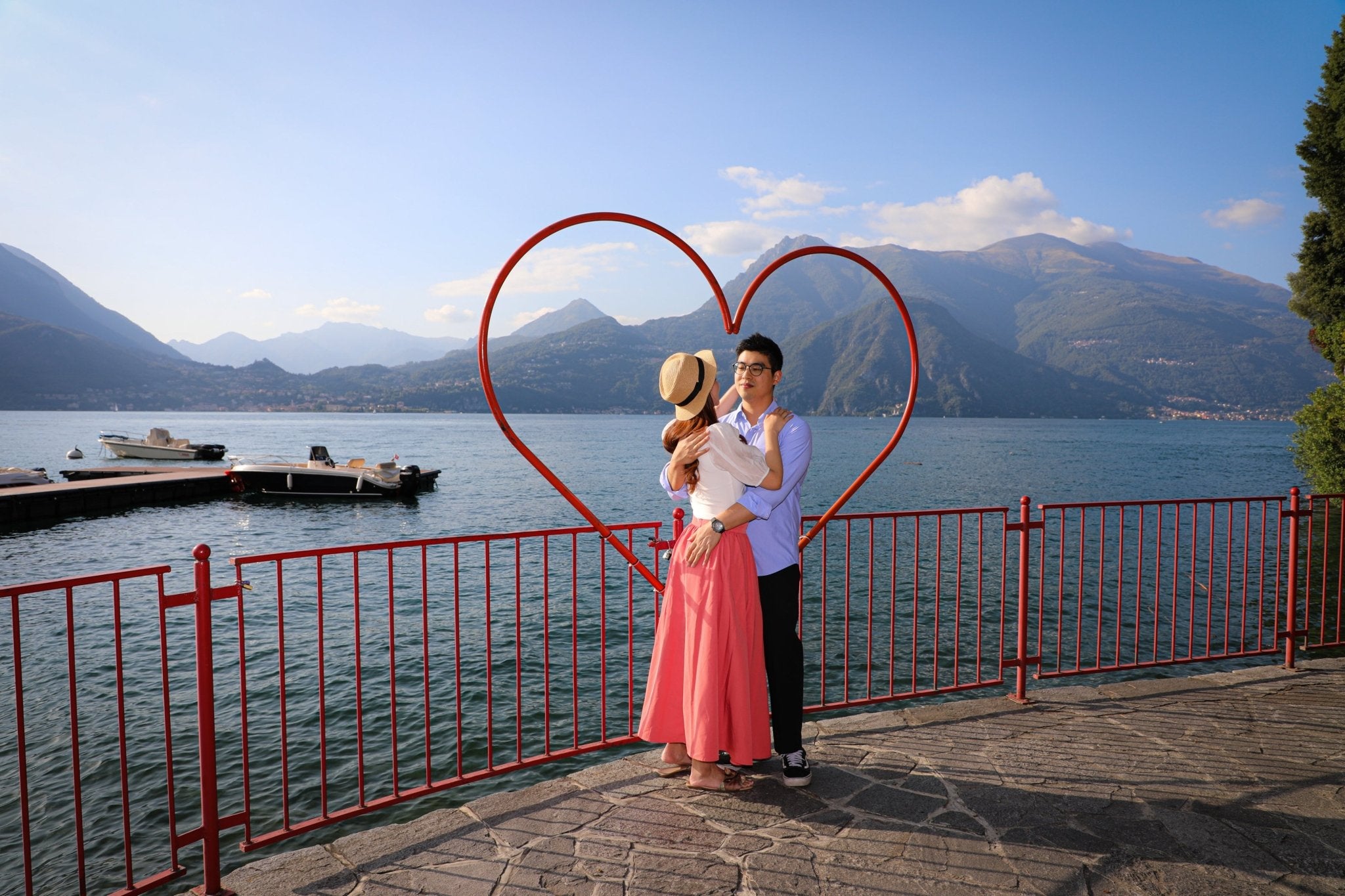 Honeymoon Photo Shoot in Varenna - Lake Como Photographer - FRAQAIR