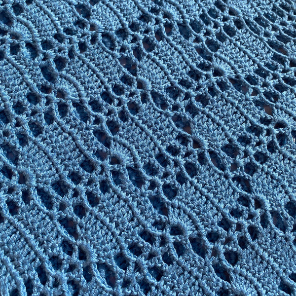 Crochet Crop Top Blue