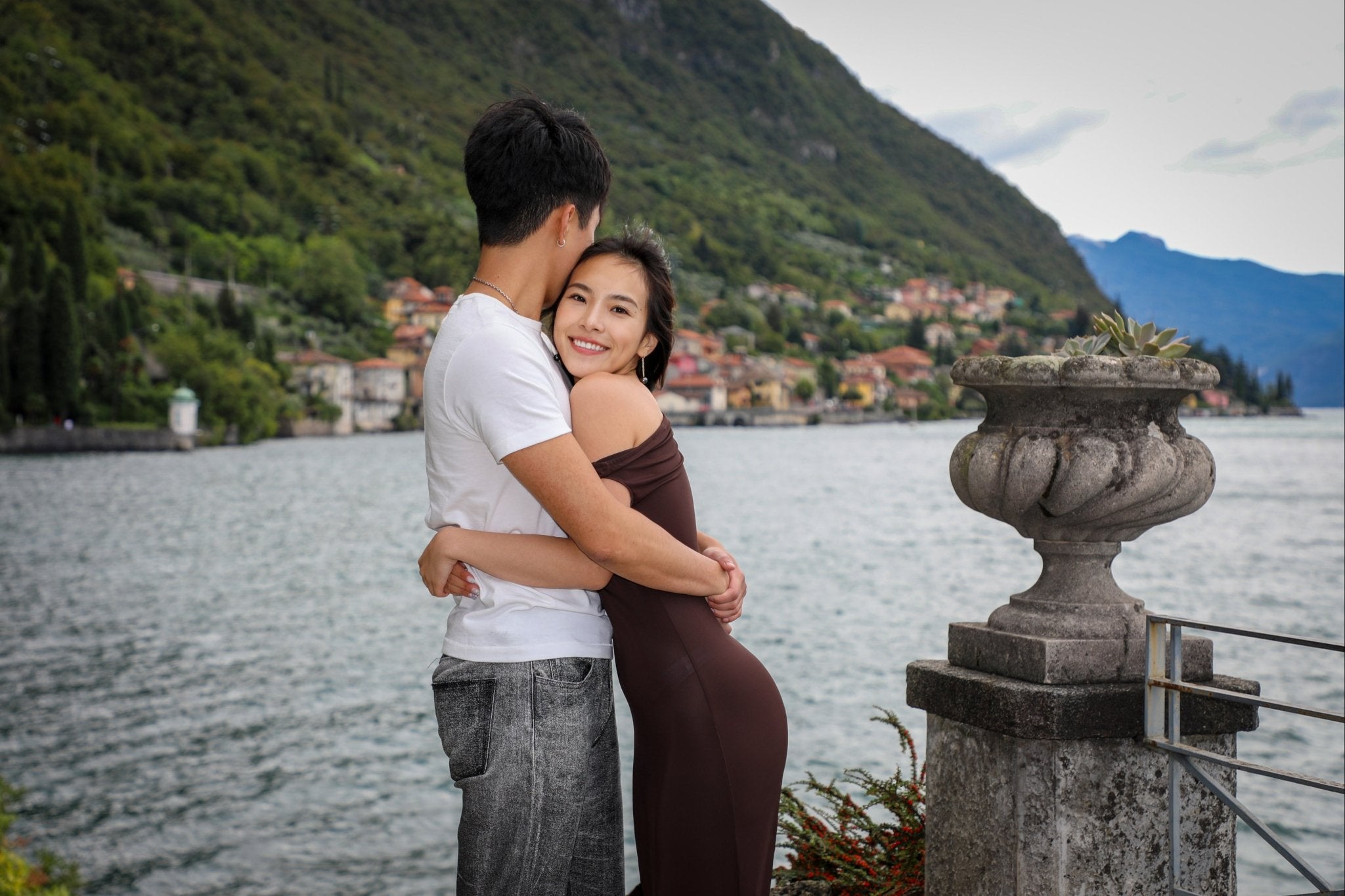 Proposal Photo Shoot at Villa Monastero in Varenna - Lake Como Photographer - FRAQAIR