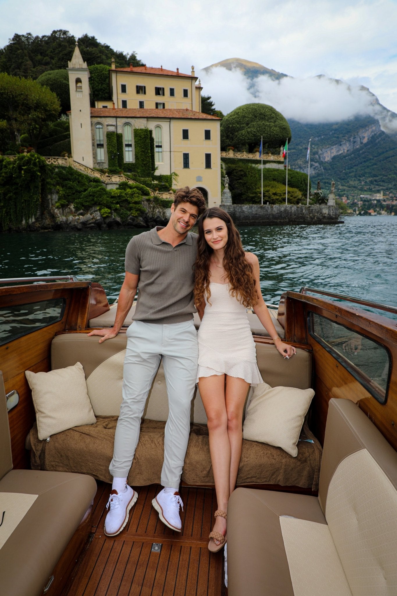 Proposal Photo Shoot on A Boat - Lake Como Photographer - FRAQAIR
